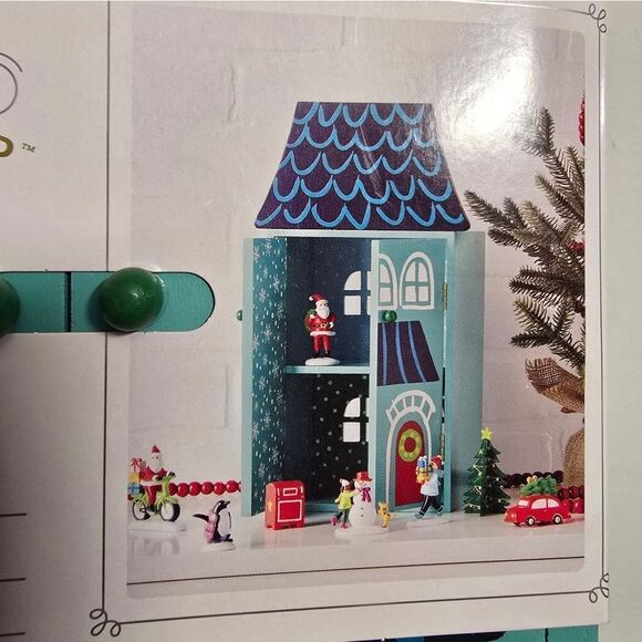 Sold. Target 9pc Wood House with Santa and Friends Christmas Wondershop - Picture 4 of 8